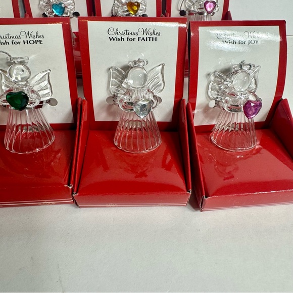 Lot of 10 Ganz glass angels. Adorable glass Christmas angels each in its display - Picture 4 of 11